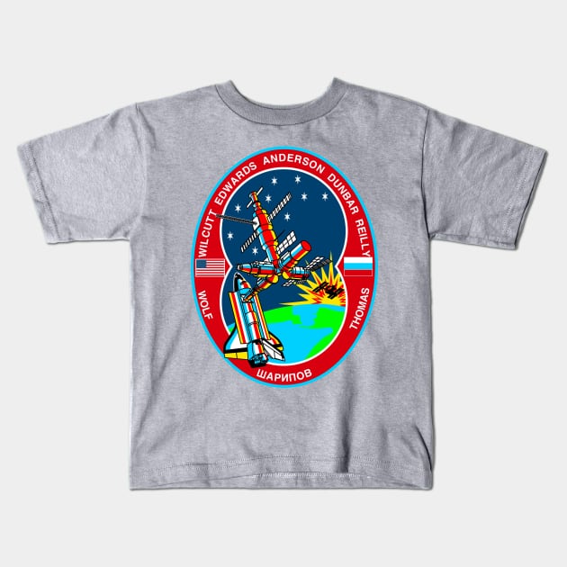 STS-89 Kids T-Shirt by Rush Creative Tees